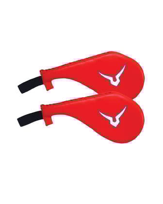 Invincible Clapper Pad Training Mitts ( Pack Of 2 )-Red / One Size