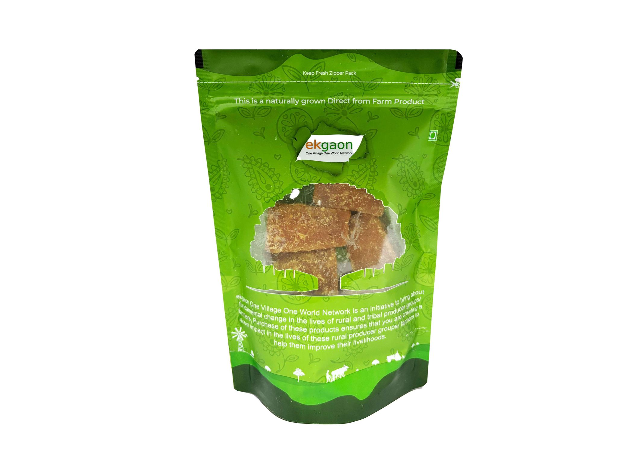 Natural jaggery ginger (Gud of Sugarcane)500gm