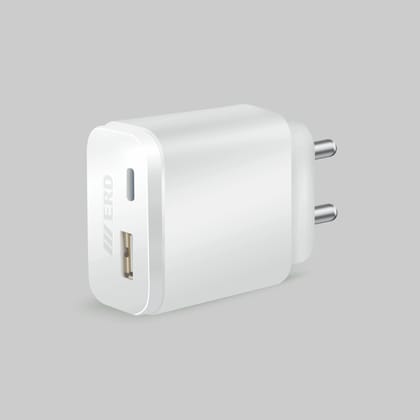 ERD TC-141 USB A+C CHARGER DOCK 20W-PD / 20W / Single Port/ White