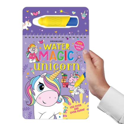 Water Magic Unicorn- With Water Pen - Use over and over again : Children Drawing, Painting & Colouring by Dreamland Publications ISBN 9788194298038 Dreamland Publications