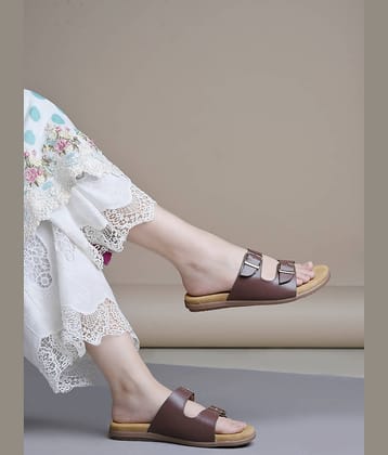 Shoetopia Brown Women's Flats