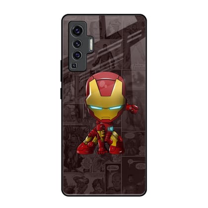 Angry Baby Super Hero Glass Case for Vivo X50