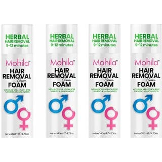 4 Packs of Mohila Hair Removal Cream For Hair Removal Foam Spray For Men  Women Painless Hair Removal (Pack of 4)