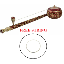 Folk Musical Meenakari Work 20 Inch Iktara Tumbi Instrument With String
