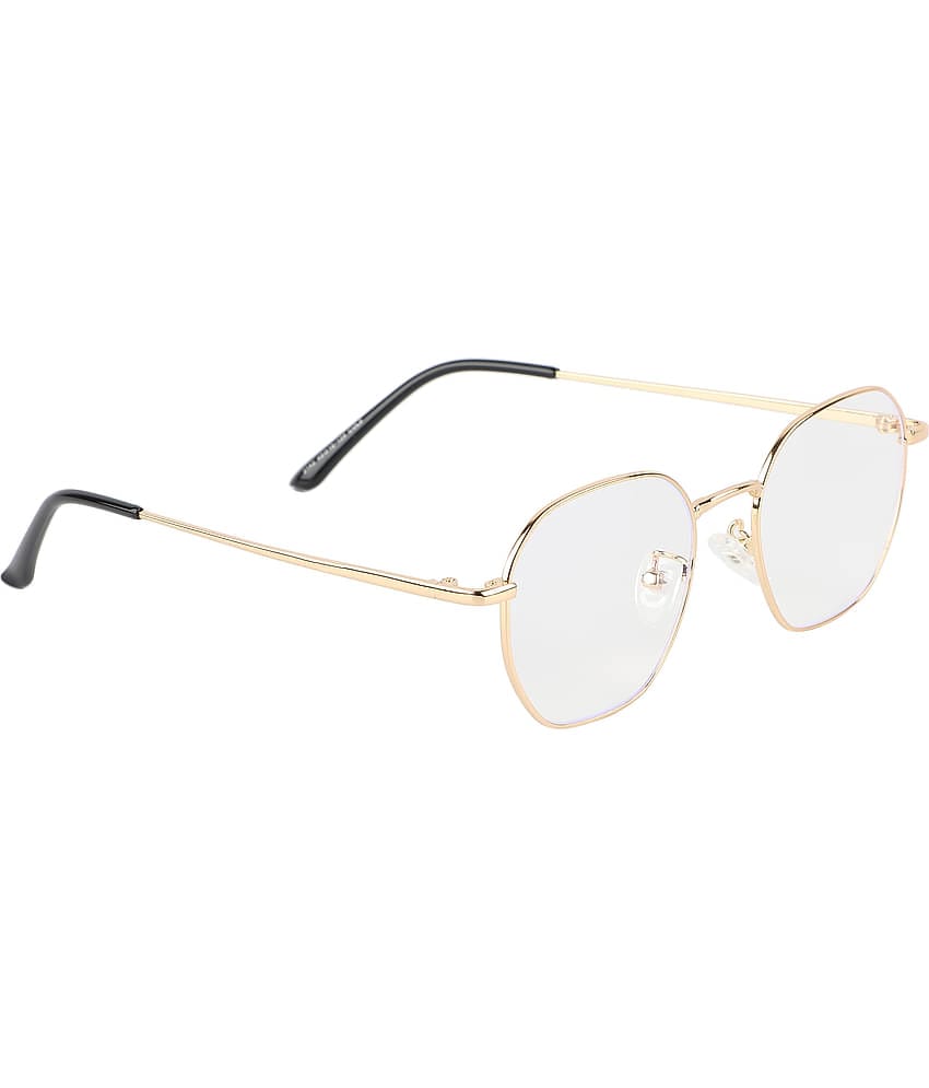 Admire Gold Full Rim Round Computer Glasses ( Pack of 1 )