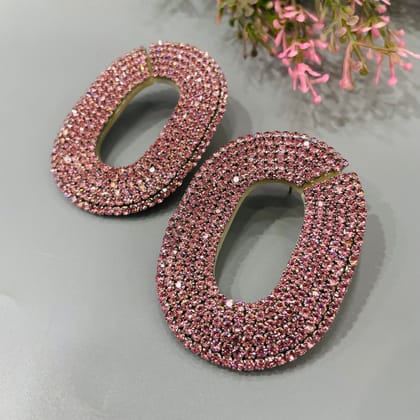 Layla Emily Earrings-Pink