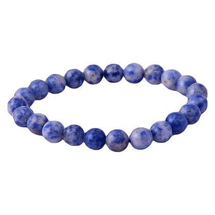 Sodalite Bracelet Healing and Vastu, Meditation, Protection Stylish Bracelet for Girls/Boys/Women(KI_127)  by Krishna Impex