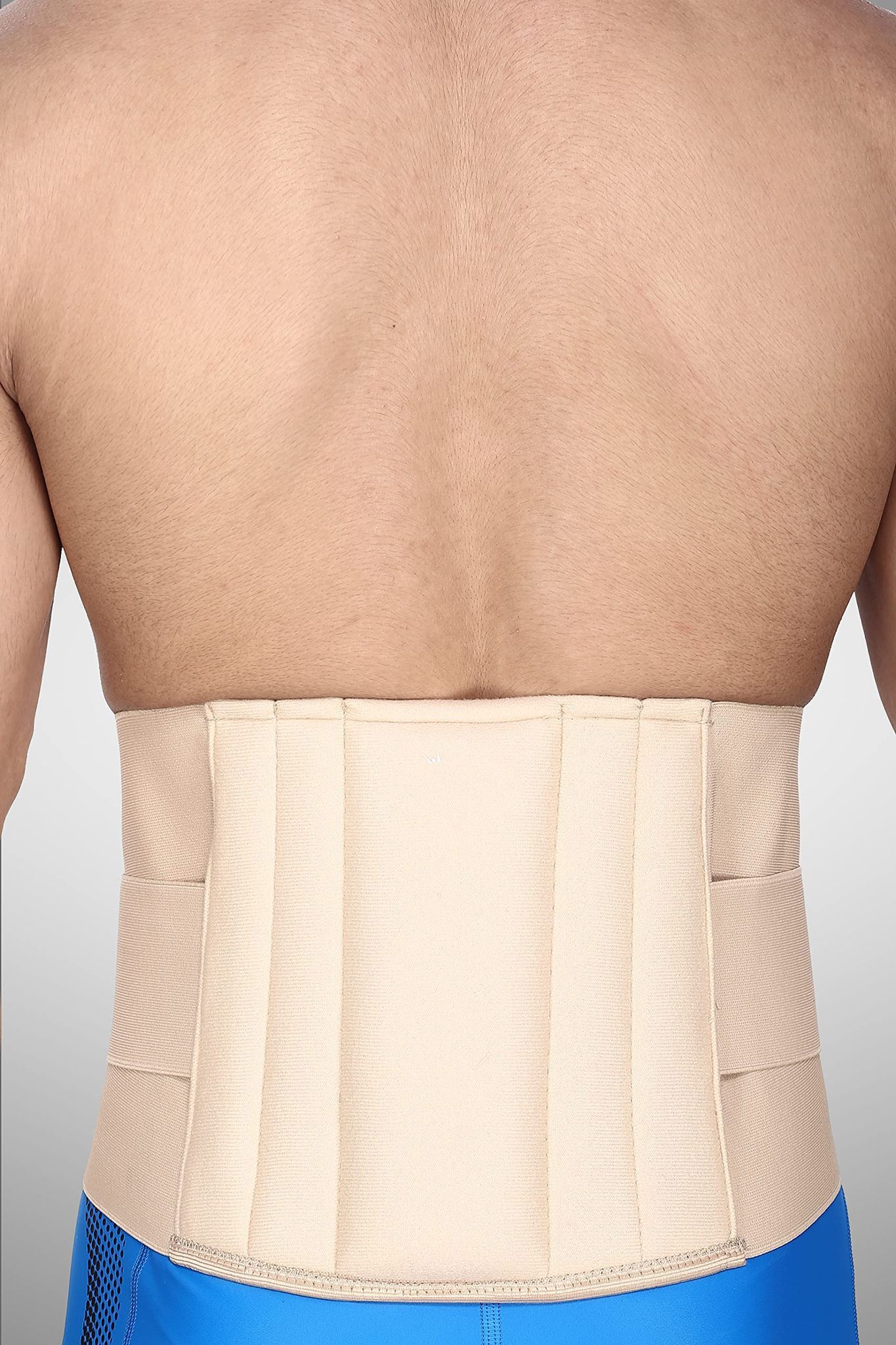 EZYFIT Lumbo Sacral Support Belt (Waist & Back Support Belt) - for Men & Women, Cotton Fabric (L)