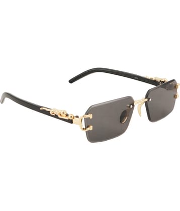 Bayberry Gold Rectangular Sunglasses ( Pack of 1 )