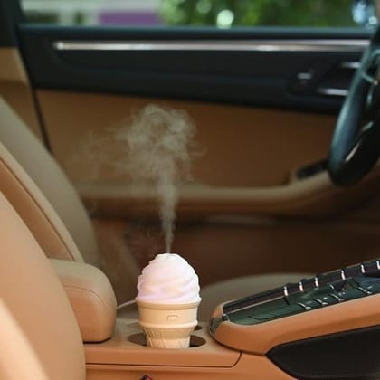 DHRUVINSRI Ice Cream Design LED Humidifier for Freshening Air & Fragrance (Multicoloured)
