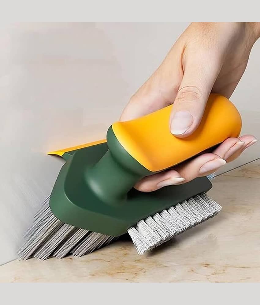 aapo grout brush, 4 in 1 tile grout cleaner, V shape gap scrub brush, crevice cleaning tool, tile floor scrubber, corner cleaning brush, grout scraper brush, bathroom tile cleaner, kitchen grout cleaner, multifunctional scrub brush