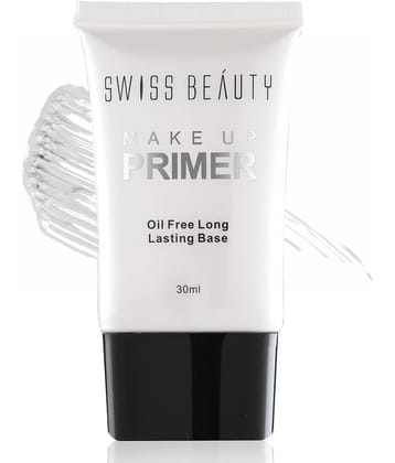 Swiss Beauty Primer Oil Free Long Lasting Face Primer (White), 30ml