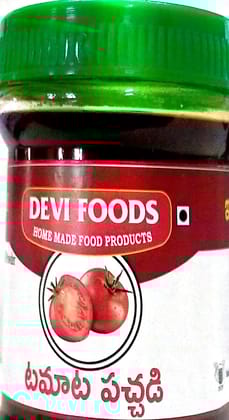 Devi Foods Tomato Pickles - Spicy and Tangy Tomato Pickle for Every Meal - pack of 2