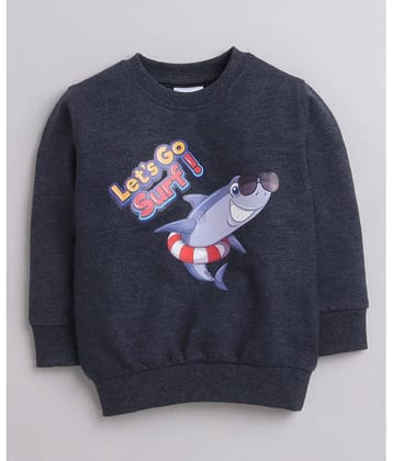 BUMZEE Pack of 1 Boys Cotton Sweatshirt ( Navy )