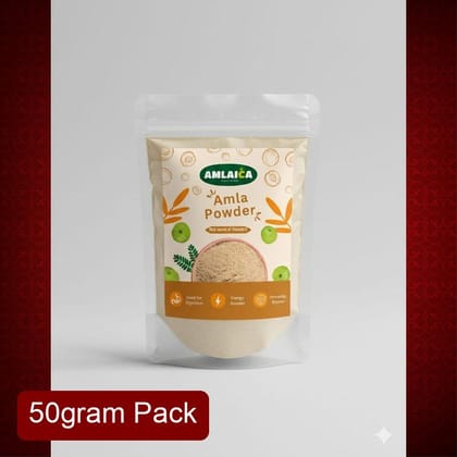 Amlaica Pure Amla Powder (50g) | 100% Natural Vitamin C | Immunity & Digestion Booster