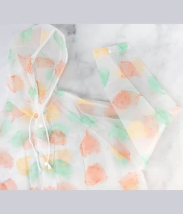 Infispace Polyester Long Raincoat - Multi Color