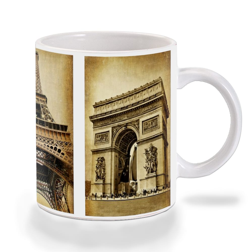 Multicolor Famous Paris Ceramic Mug