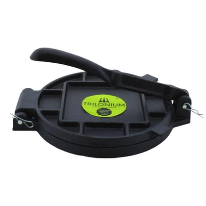 Trilonium Pre-Seasoned Cast Iron roti, Puri,papad and Khakra Press 20cm