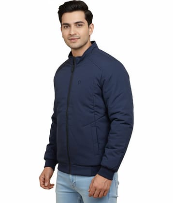 Dollar Polyester Men's Casual Jacket - Navy Blue ( Pack of 1 )