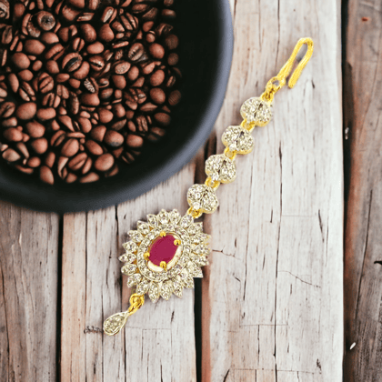 Enchanted Opulence Tika-Red-White / Gold Silver
