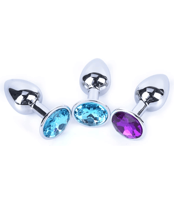 Stainless Steel Diamond Silver Jewelry Plug