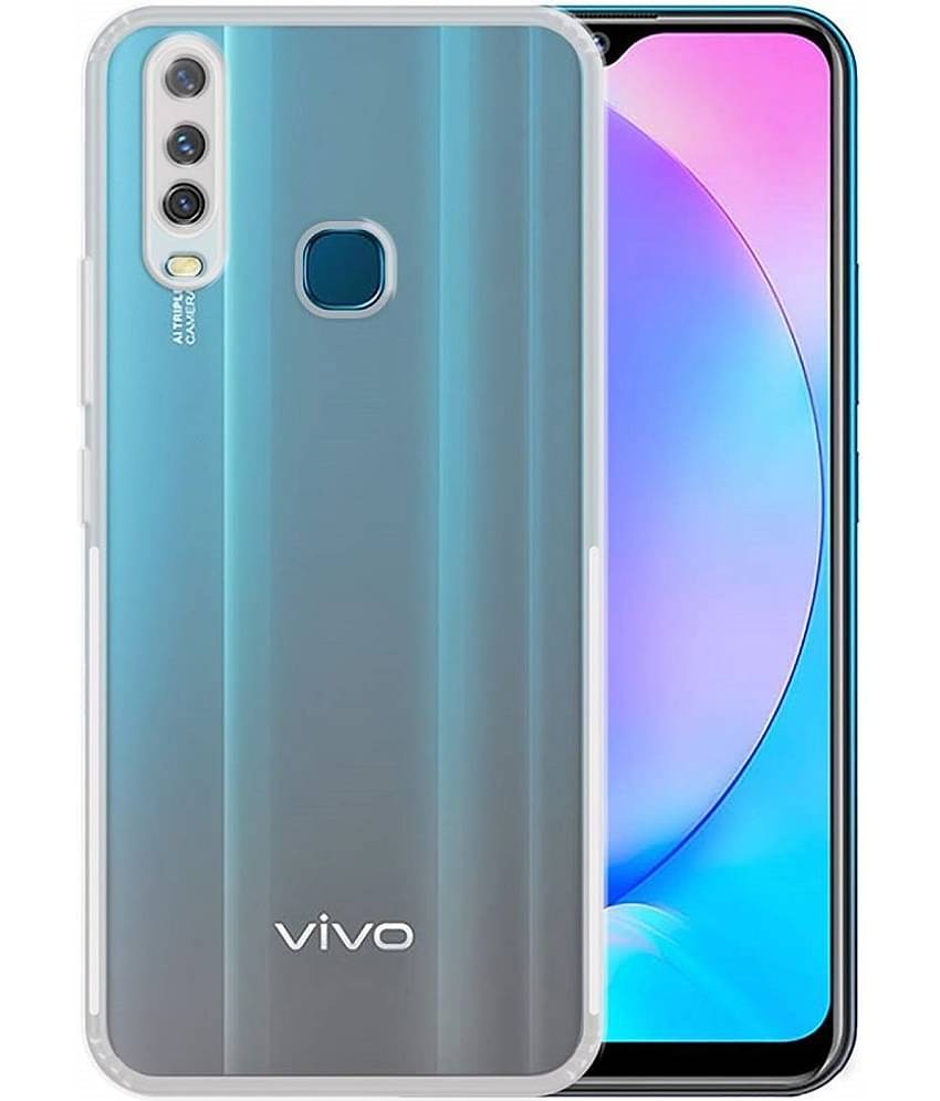 Case Vault Covers - Transparent Silicon Silicon Soft cases Compatible For Vivo Y19 ( Pack of 1 )
