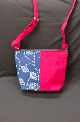 Sling Blue and Pink Bag