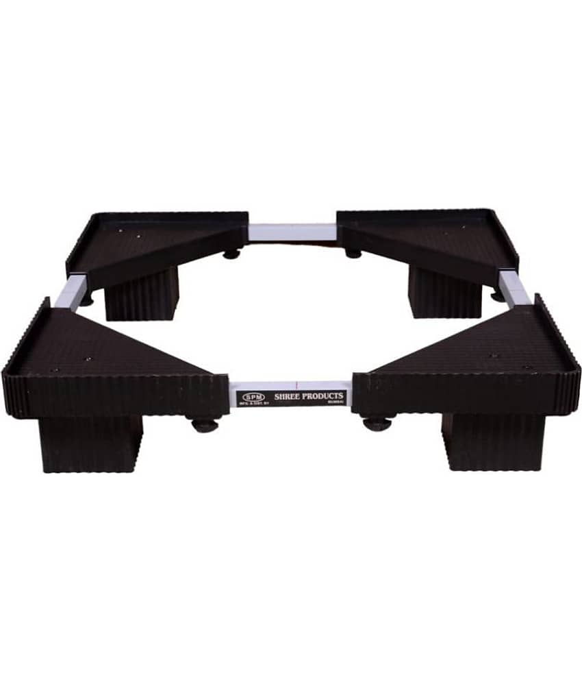 SHREE PROODUCTS Metal Washing Machine Accessories Refrigerator Stand Top-Load &Front Load Stand - Black