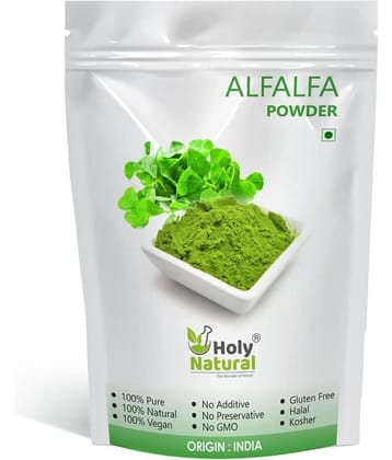 Holy Natural Alfalfa Powder 200gm, Make smoothies and Herbal Meals 200 gm