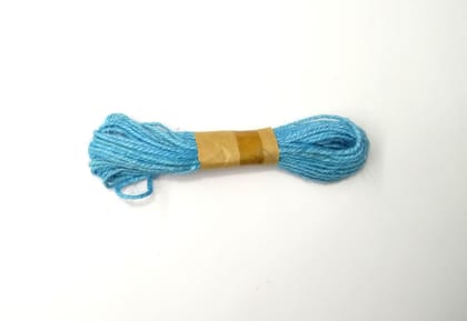 Jute Twine String 10 Meter Roll - Bright Blue Color 3 Ply - 2mm Diameter
