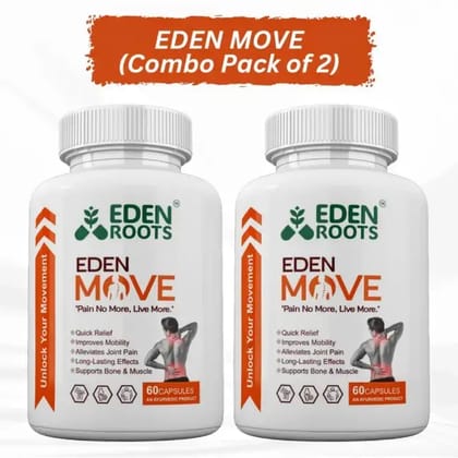 EDEN MOVE + EDEN MOVE  60  Capsules Combo Pack Of 2 EDEN MOVE + EDEN MOVE  60  Capsules Combo Pack Of 2