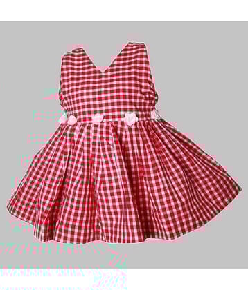 harshvardhanmart.com Pack of 1 Baby Girls Cotton Frock ( Red )