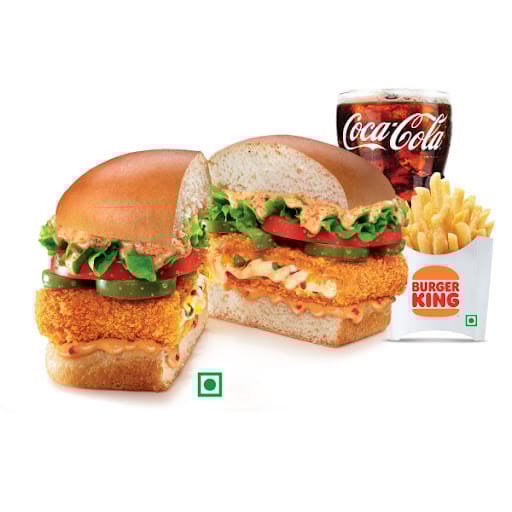 Hot 'N' Cheesy Burger Combo (M)