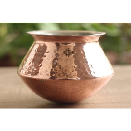 Copper Handi / Degchi With Inside Tin Lining, Cookware & Serveware-400ML / 1