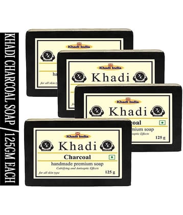 Khadi Herbal Charcoal Soap 500 g Pack of 4