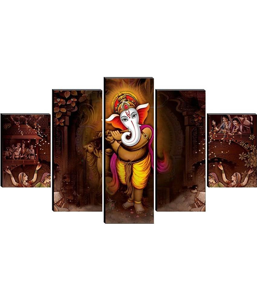 Saf Lord Ganesh Ji Religious Wall Hanging Framed Painting