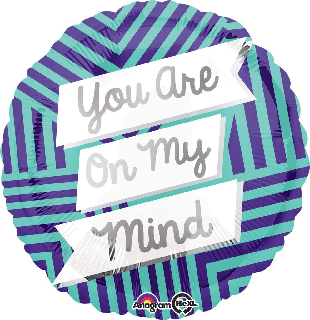 You are on my Mind Balloons 18" S40 - Flowers | Buy online on ZillyBuy