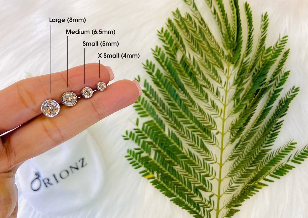 Brilliant Bezel Men's Ear Stud (1 Pc Only)