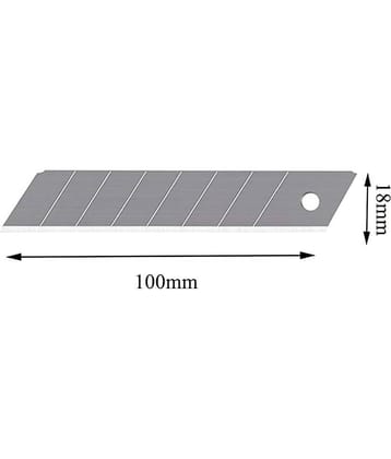 Paper Cutter Blade 18mm (Set Of 100, Metal Grip Hand-held Paper Cutter