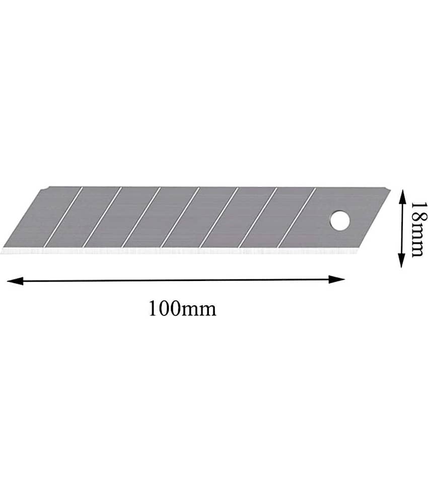 Paper Cutter Blade 18mm (Set Of 100, Metal Grip Hand-held Paper Cutter