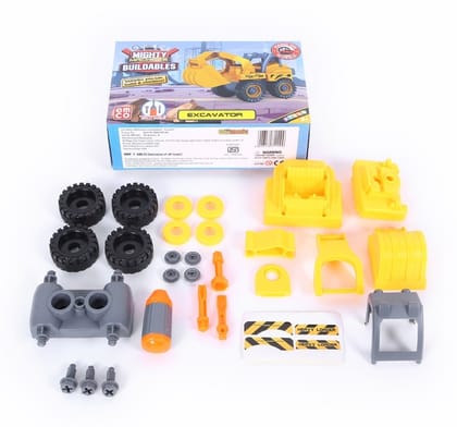 Mighty Machines Buildables - Excavator For Kids 3 Years and Above
