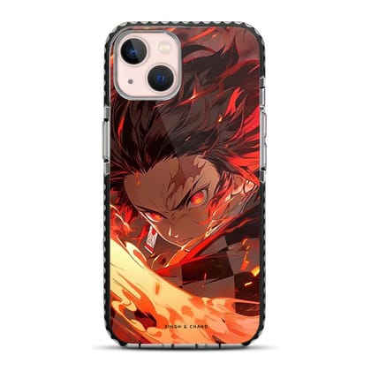 Tanjiro Fire Sword 2.0 Demon Slayer Anime iPhone 13 Stride Phone Case-Stride