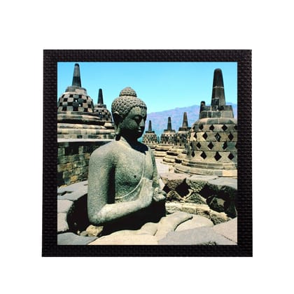 Meditating Lord Buddha Satin Matt Texture UV Art Painting