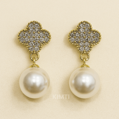 Golden Sweet Glam Stud Earrings