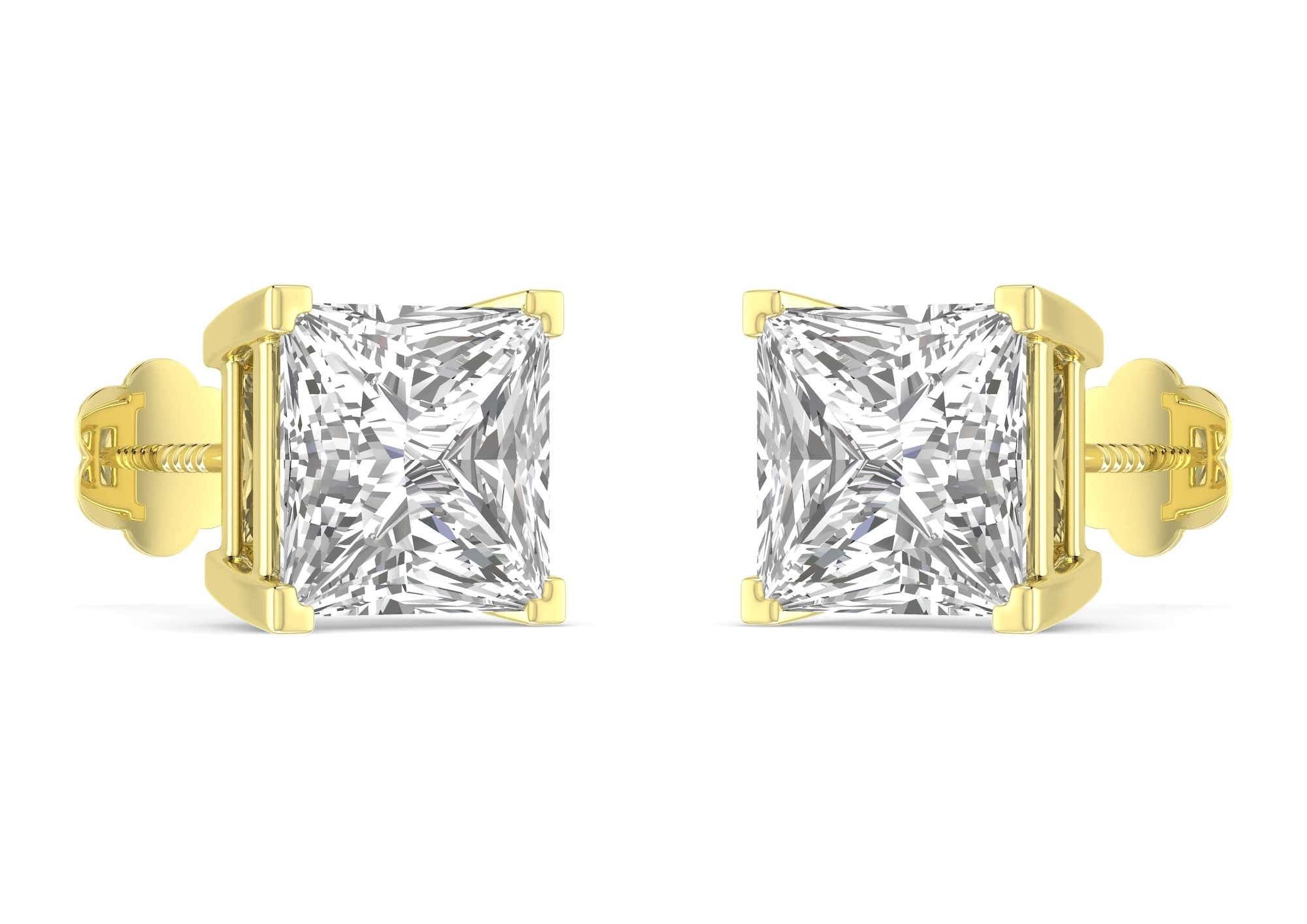 Princess Solitaire Studs