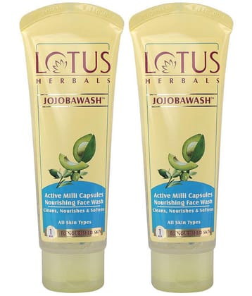 Lotus Herbals Jojaba Face Wash, For All Skin Types, 150ml (Pack of 2)