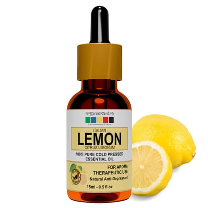 Organix Mantra Lemon Oil | Improves Skin Radiance, Boost Hair Luster | Revitalizing Care for Face, Scalp & Skin | 15ML Organix Mantra Lemon Oil | Improves Skin Radiance, Boost Hair Luster | Revitalizing Care for Face, Scalp & Skin | 15ML - Lemon Essentia