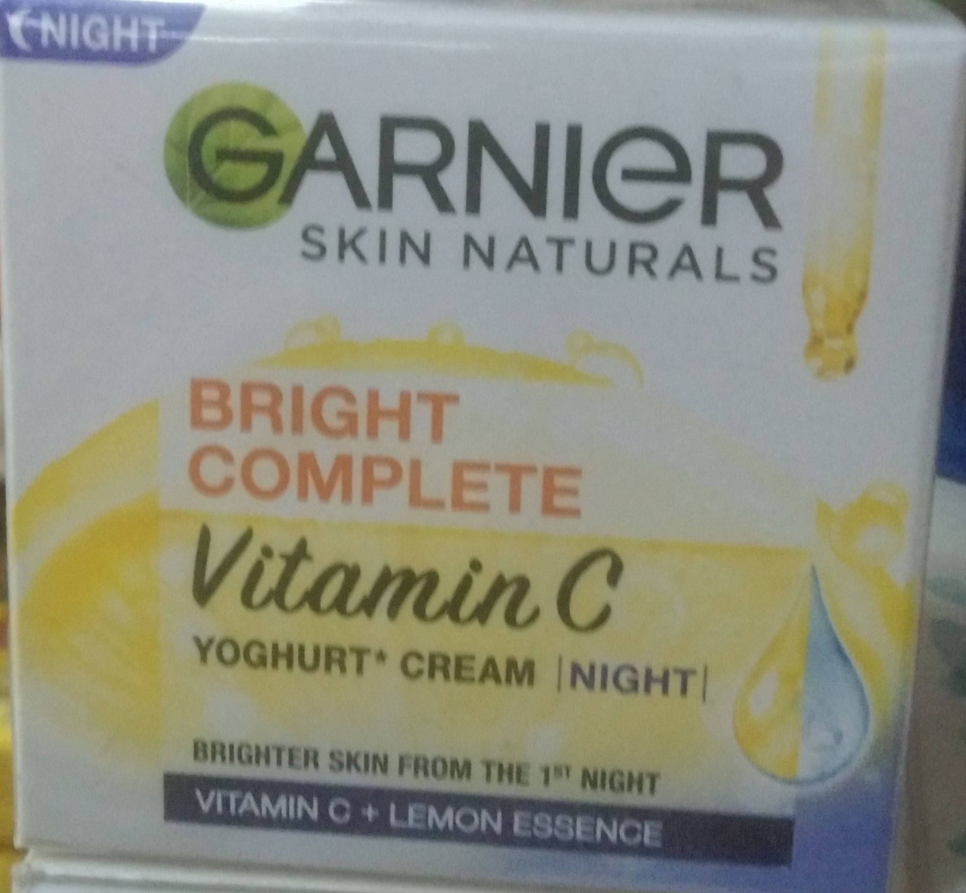 Garnier bright complete yoghurt cream night 40
