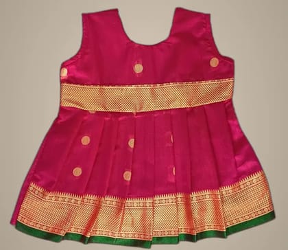 MOM AND ME FASHION Pink Cotton Frock (2-3 Years) | Premium Elegant Design | Festive Wear MOM AND ME FASHION Pink Cotton Frock (2-3 Years) | Premium Elegant Design | Festive Wear