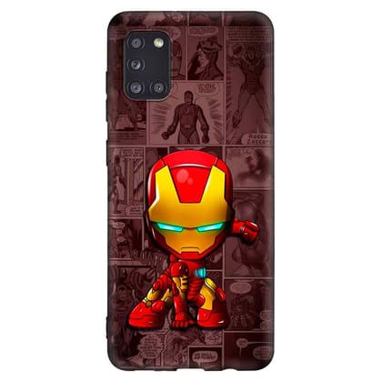 Iron Man  Samsung A31 Premium Embossed Mobile cover